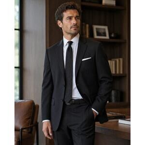 Daniel Cremieux Loro Piana Wool Blazer Black 44R Classic Luxury